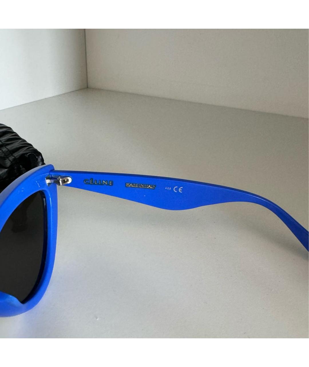 CELINE PRE-OWNED Синие пластиковые солнцезащитные очки, фото 7