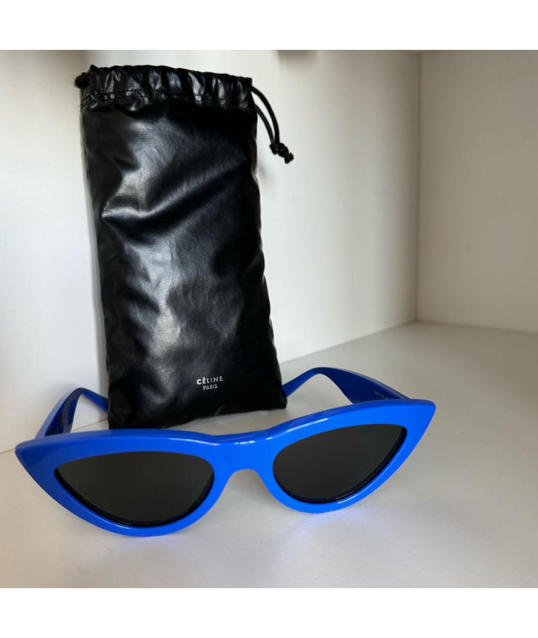 CELINE PRE-OWNED Синие пластиковые солнцезащитные очки, фото 6