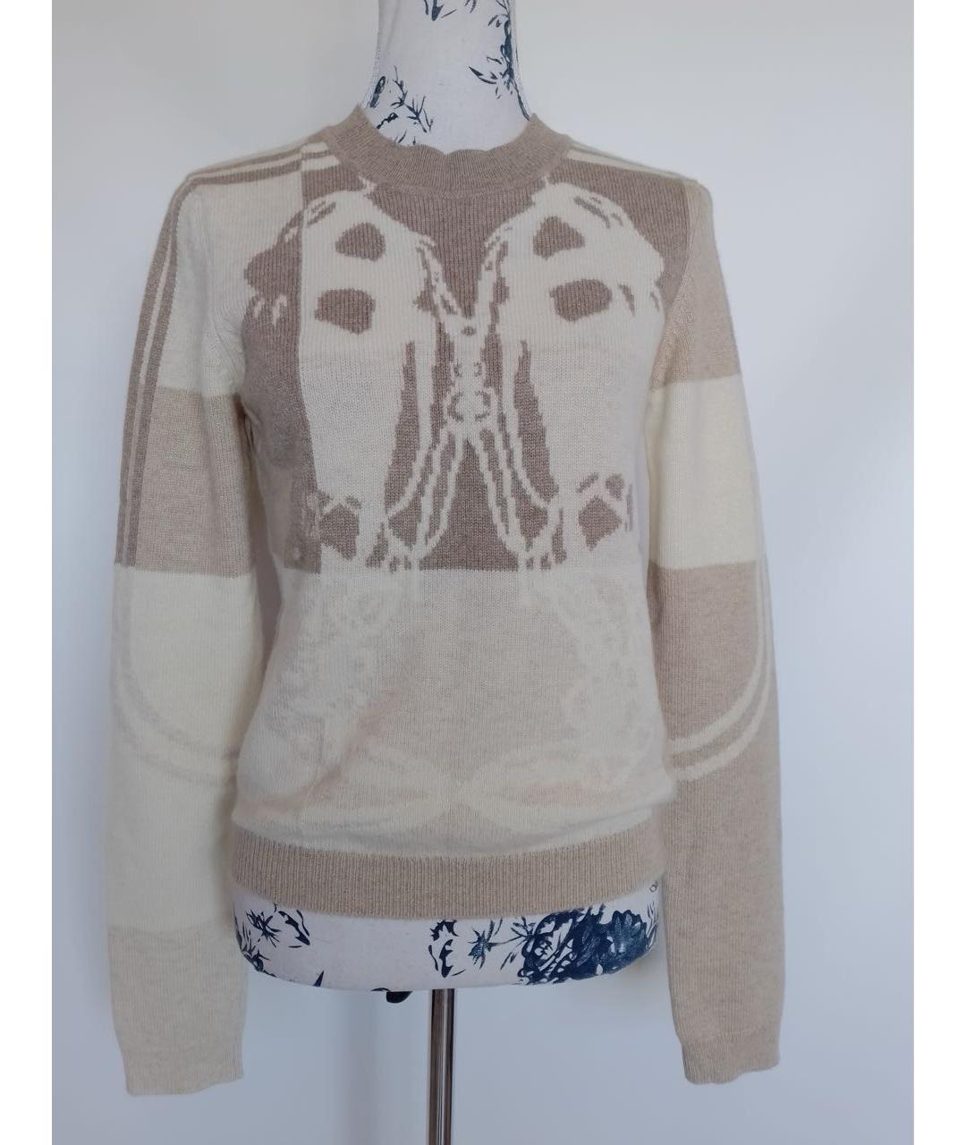 HERMES Бежевый кашемировый джемпер / свитер, фото 5