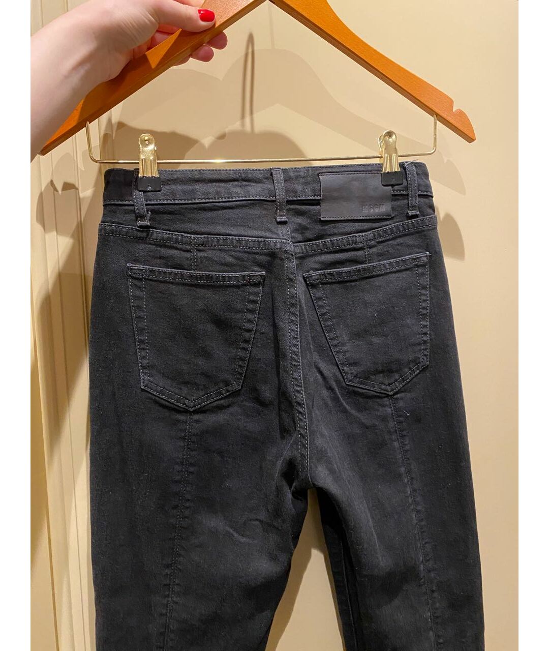 MSGM Черные хлопковые джинсы слим, фото 2