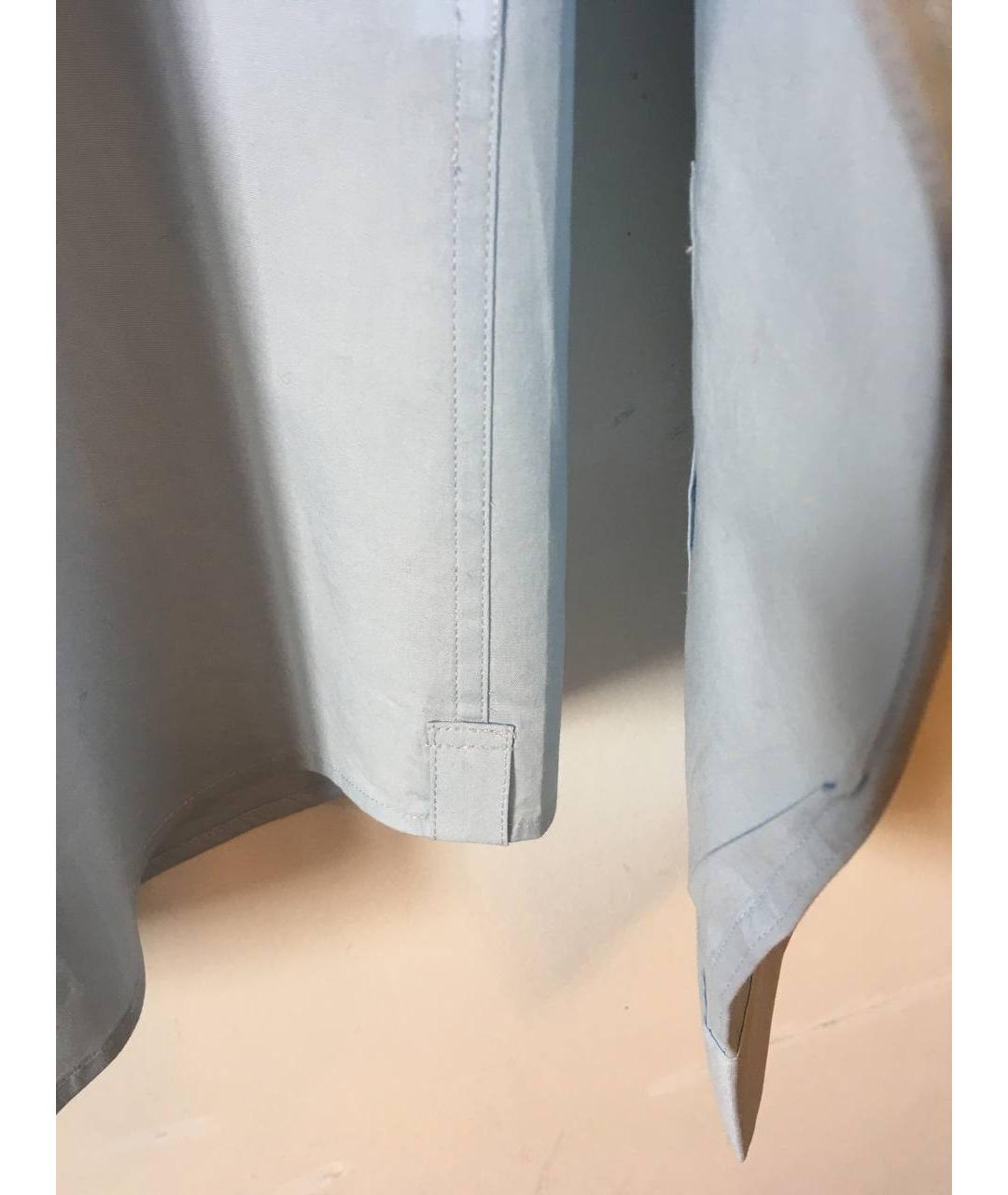 DKNY Голубая хлопковая кэжуал рубашка, фото 4