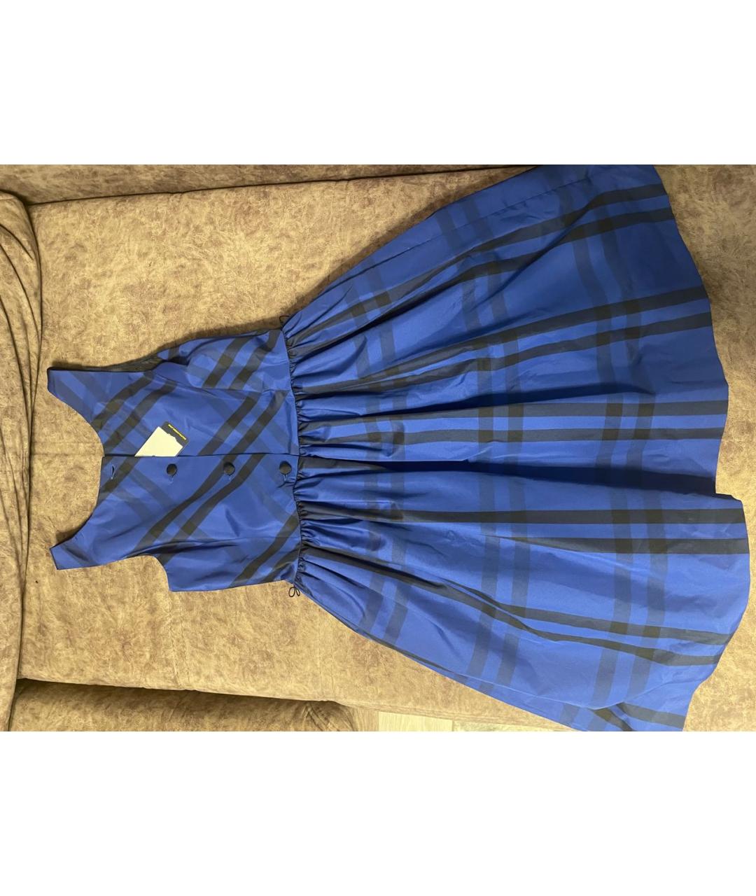 RALPH LAUREN Темно-синее полиамидовое вечернее платье, фото 2