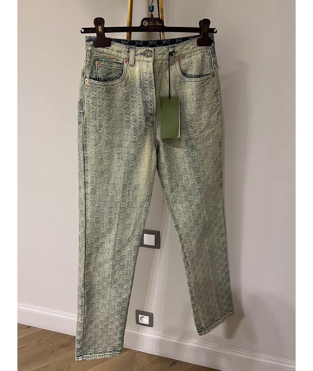 GUCCI Хлопковые прямые джинсы, фото 2