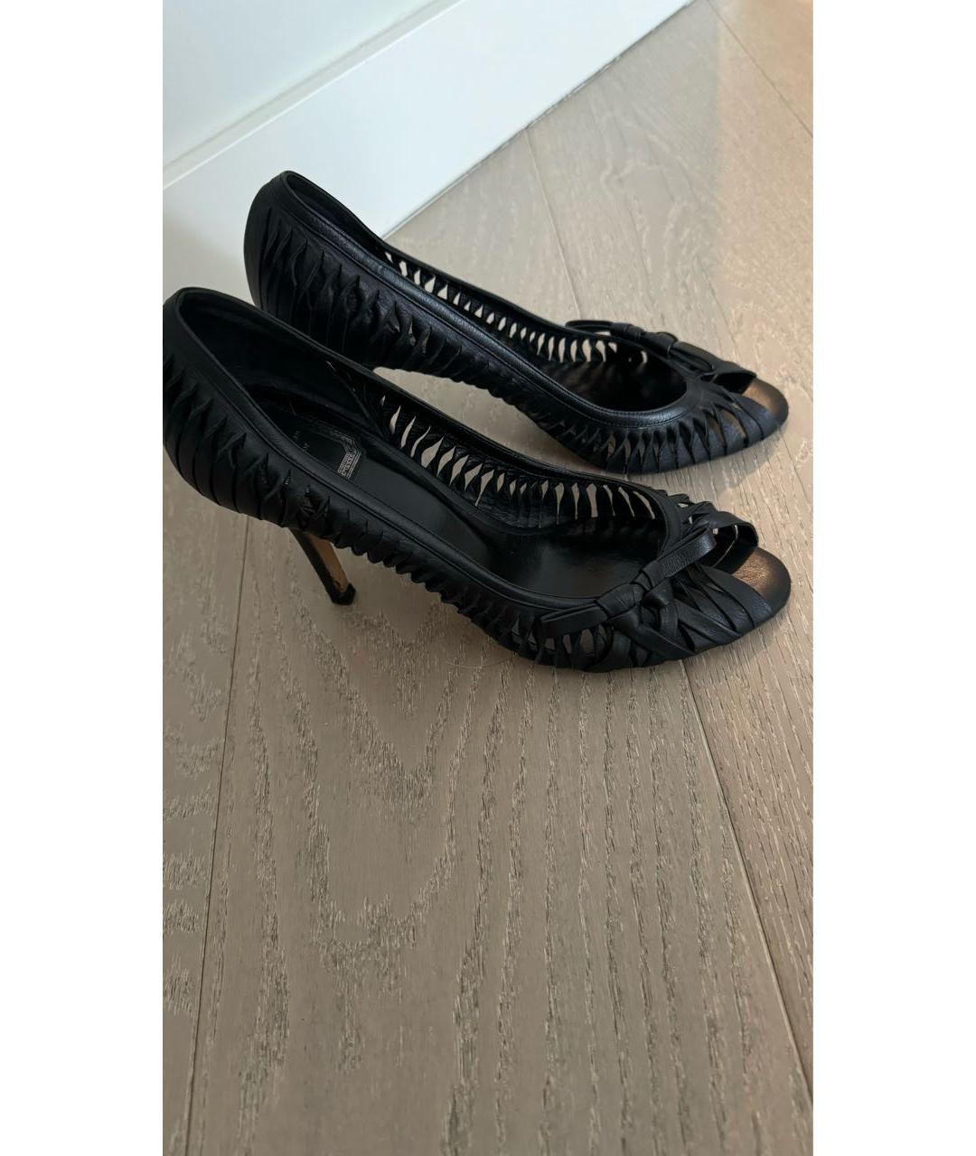 CHRISTIAN DIOR PRE-OWNED Черные кожаные туфли, фото 4