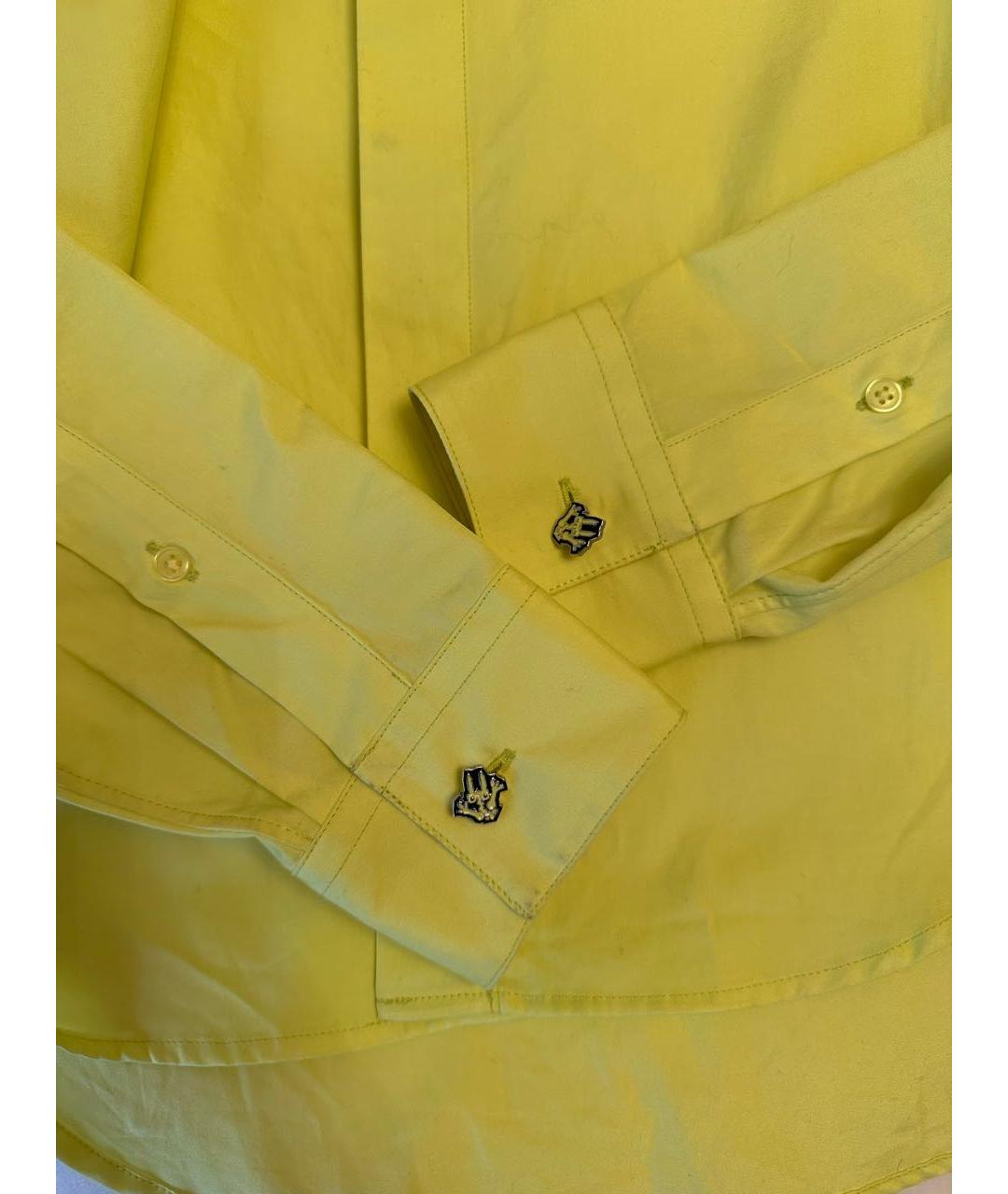KENZO Желтая хлопковая рубашка, фото 4