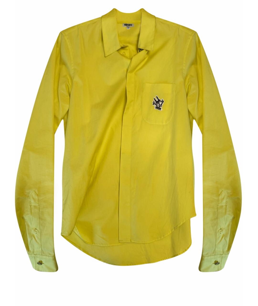 KENZO Желтая хлопковая рубашка, фото 1