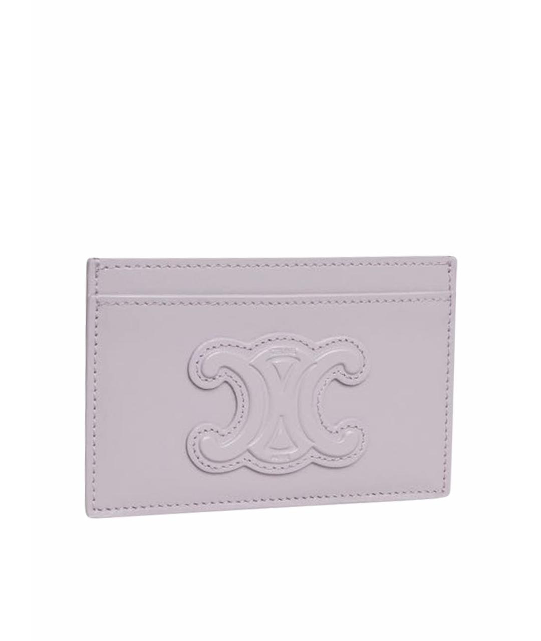 CELINE Фиолетовый кожаный кардхолдер, фото 1