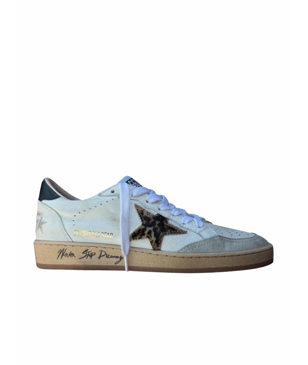 GOLDEN GOOSE DELUXE BRAND Белые кожаные кеды, фото 1