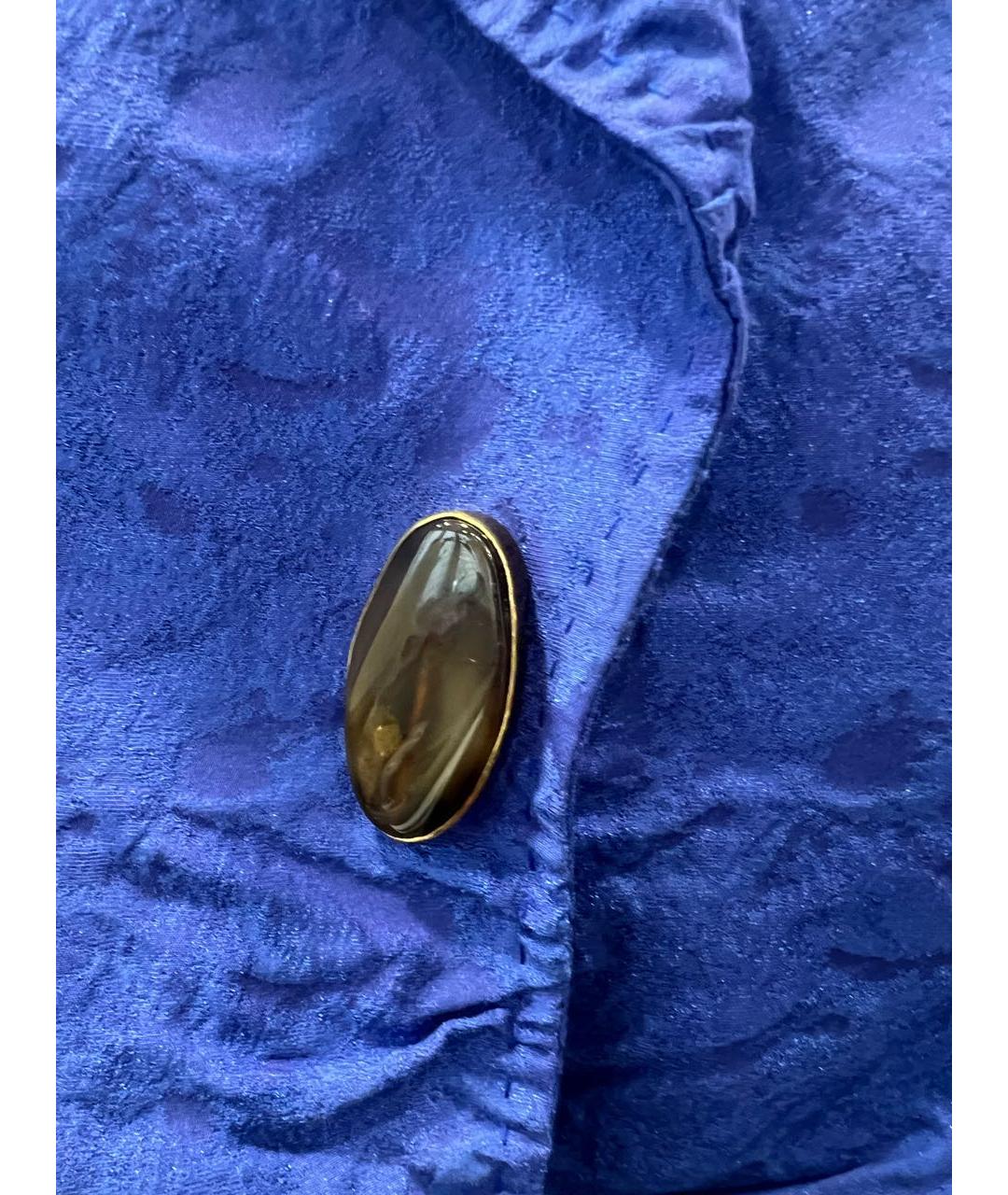 ESCADA Синий хлопко-эластановый жакет/пиджак, фото 4