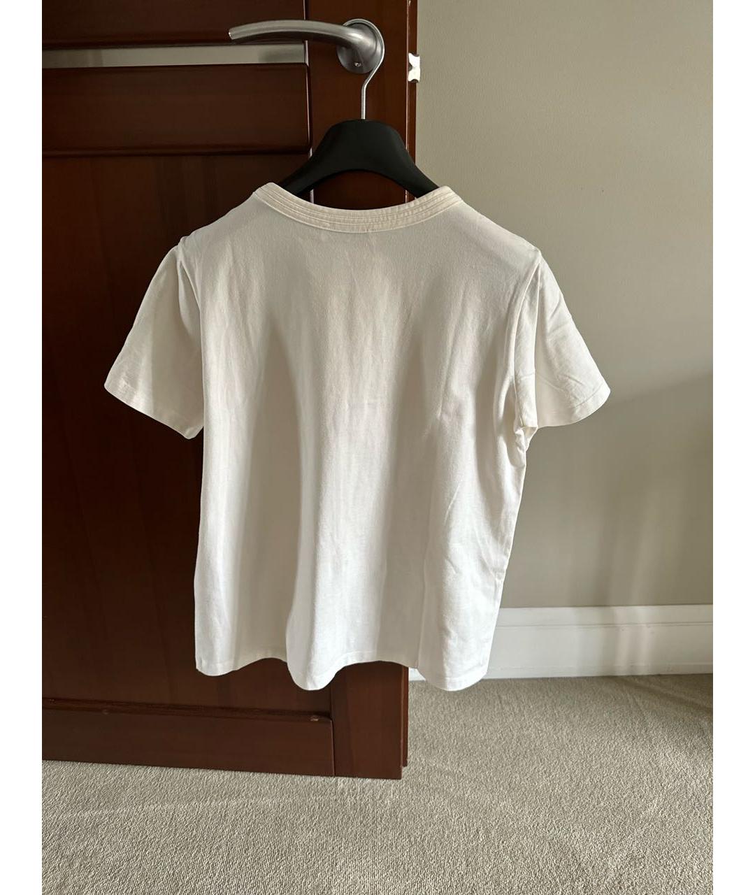 SANDRO Белая хлопковая футболка, фото 2