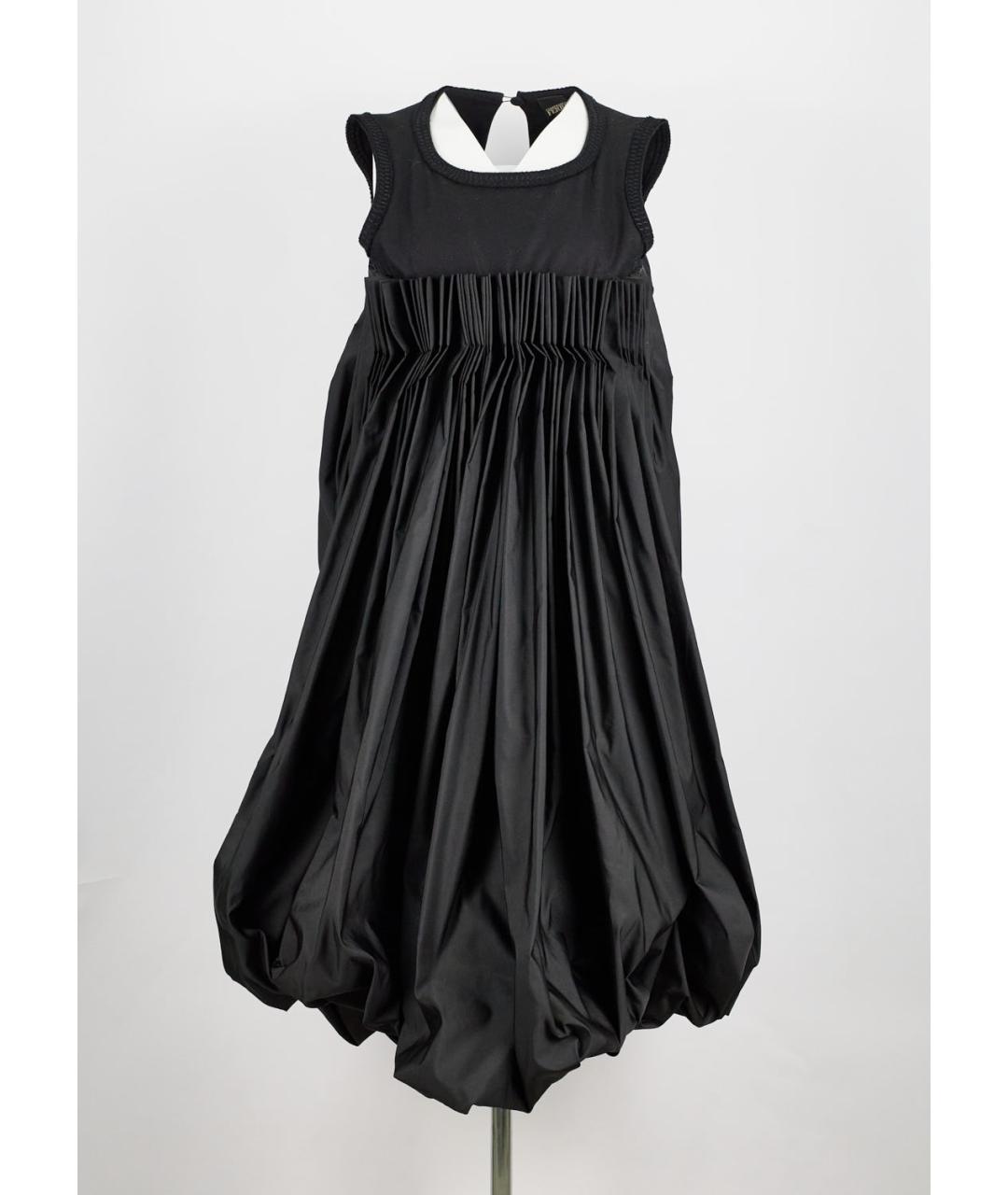GIANFRANCO FERRE Черное шерстяное вечернее платье, фото 5