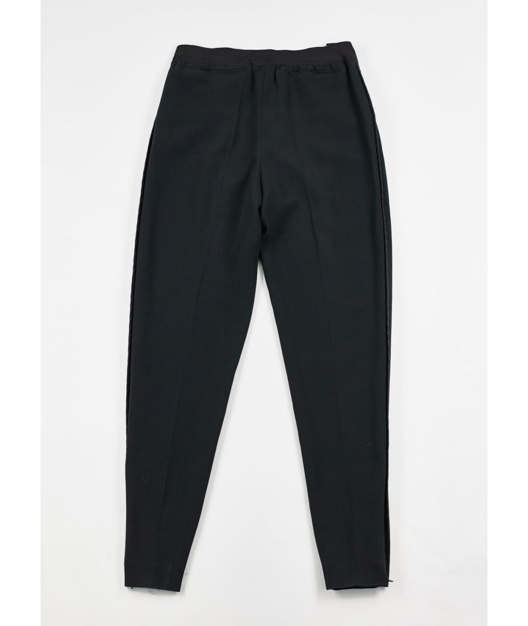 CELINE Черные вискозные брюки широкие, фото 2
