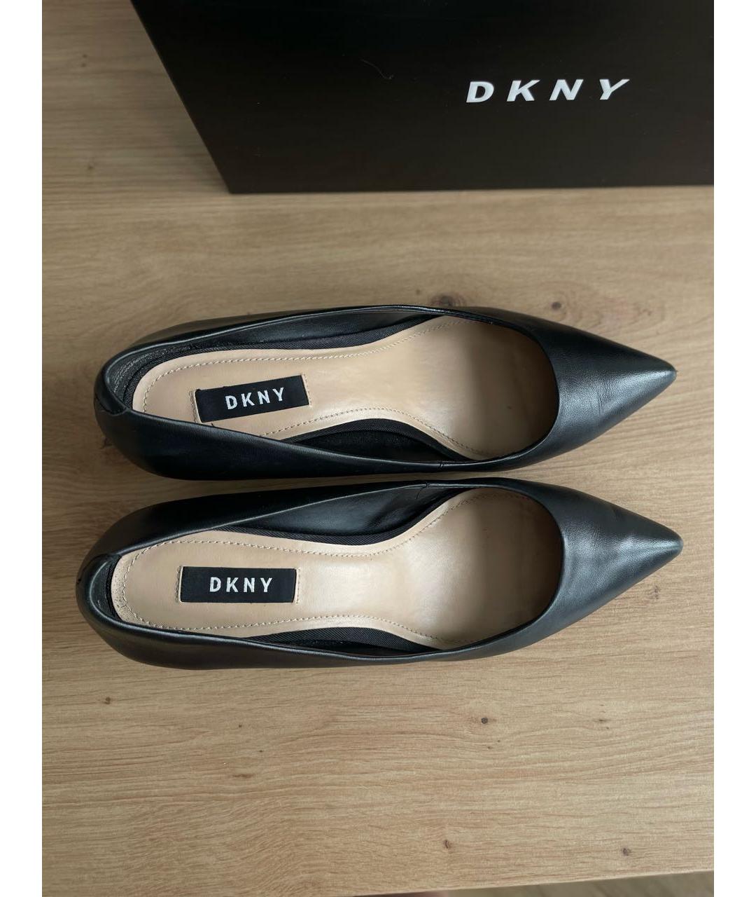 DKNY Черные кожаные туфли, фото 3