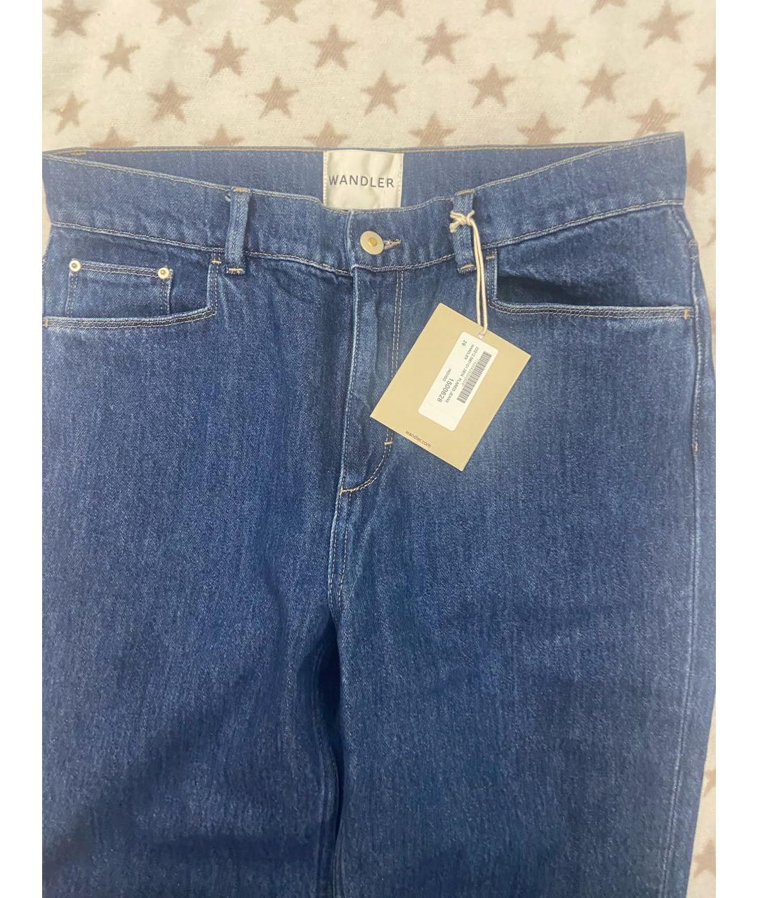 WANDLER Синие хлопковые джинсы клеш, фото 3