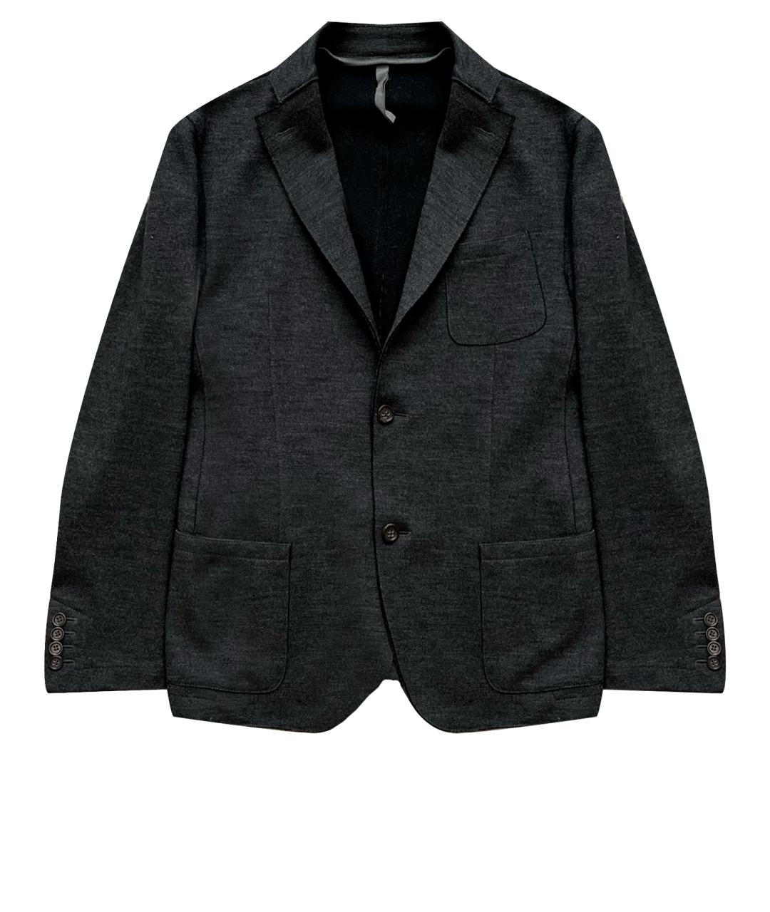 BOGNER Серый шерстяной пиджак, фото 1