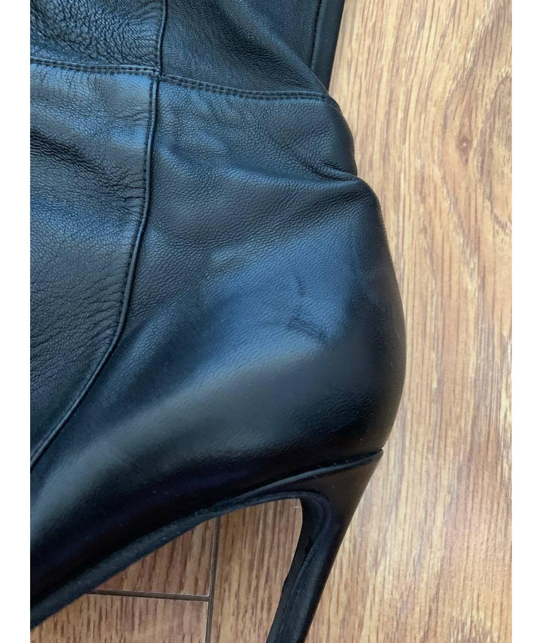 HAIDER ACKERMANN Черные кожаные сапоги, фото 8