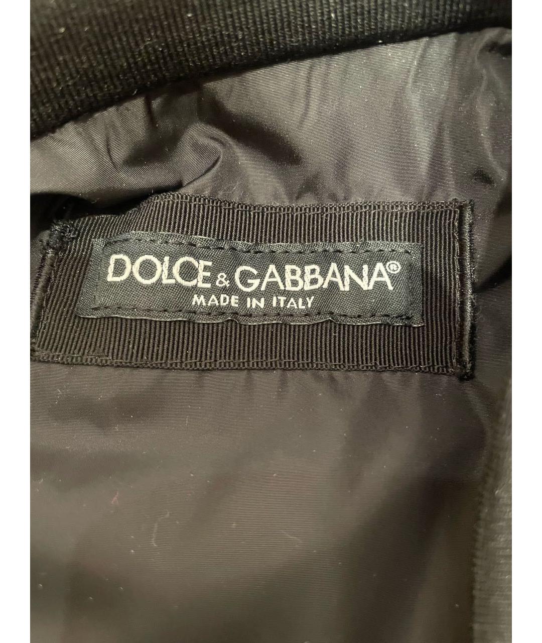 DOLCE&GABBANA Черная полиамидовая куртка, фото 3