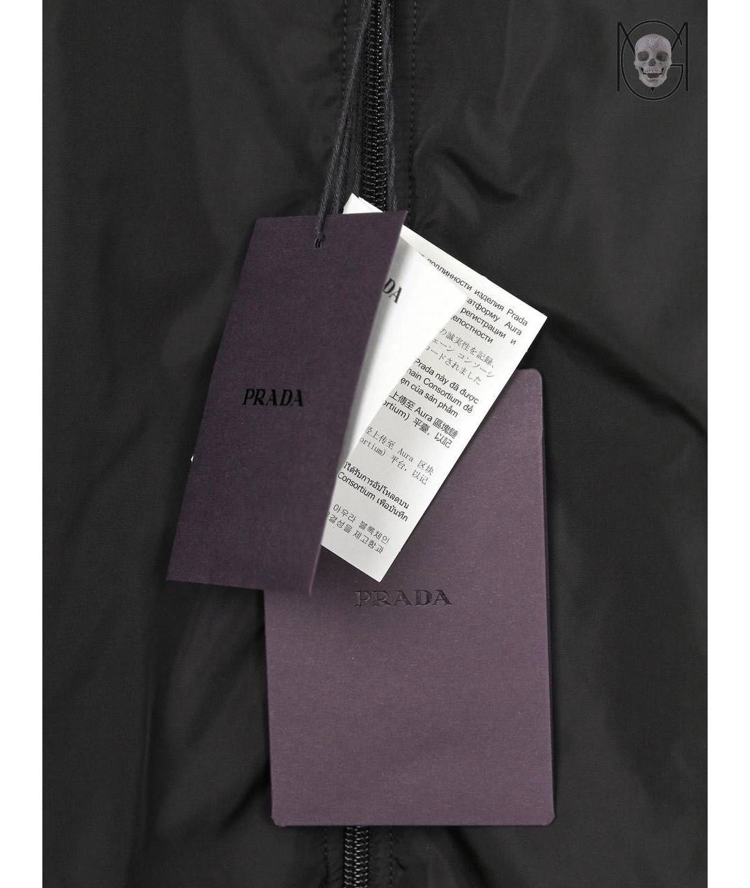 PRADA Черная хлопковая куртка, фото 6