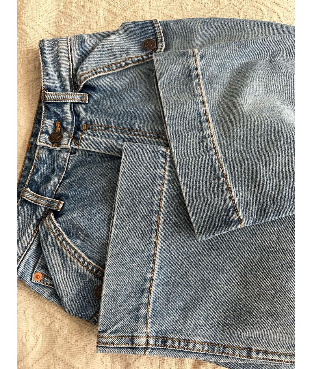 ZIMMERMANN Голубые хлопковые джинсы клеш, фото 4