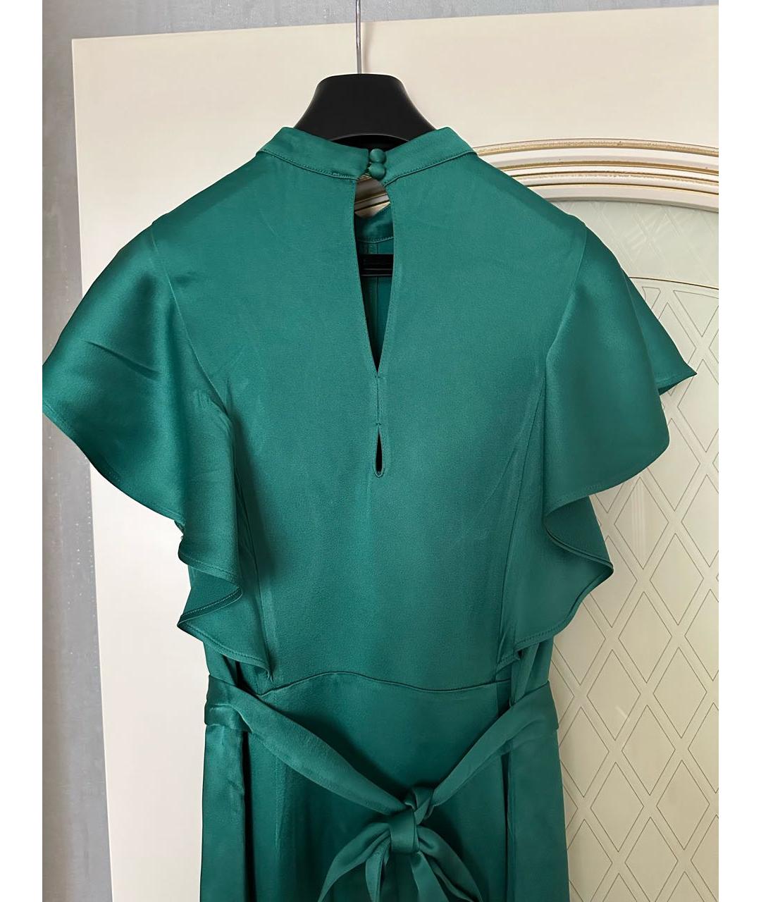 TWIN-SET Зеленые ацетатное вечернее платье, фото 7