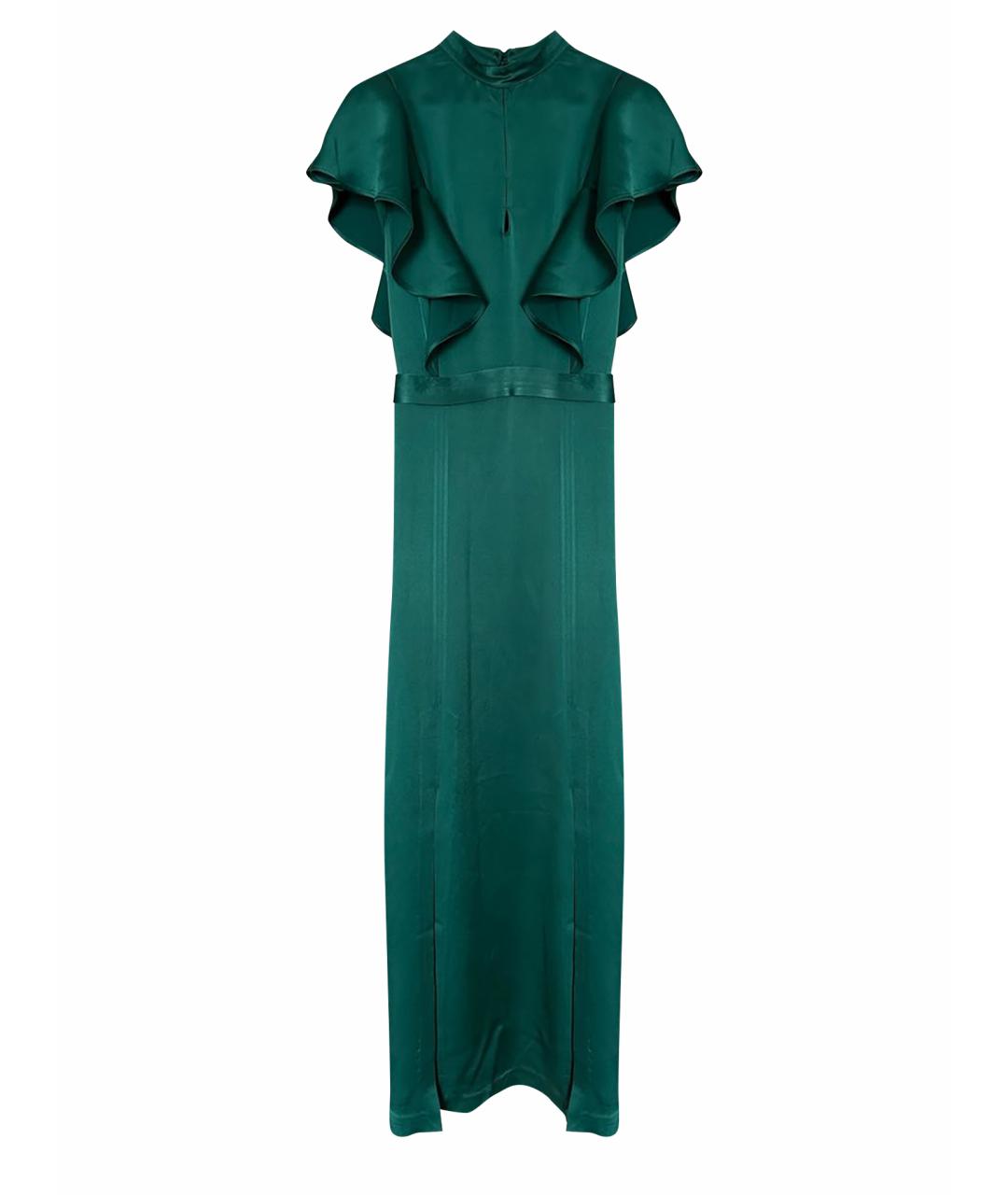 TWIN-SET Зеленые ацетатное вечернее платье, фото 1