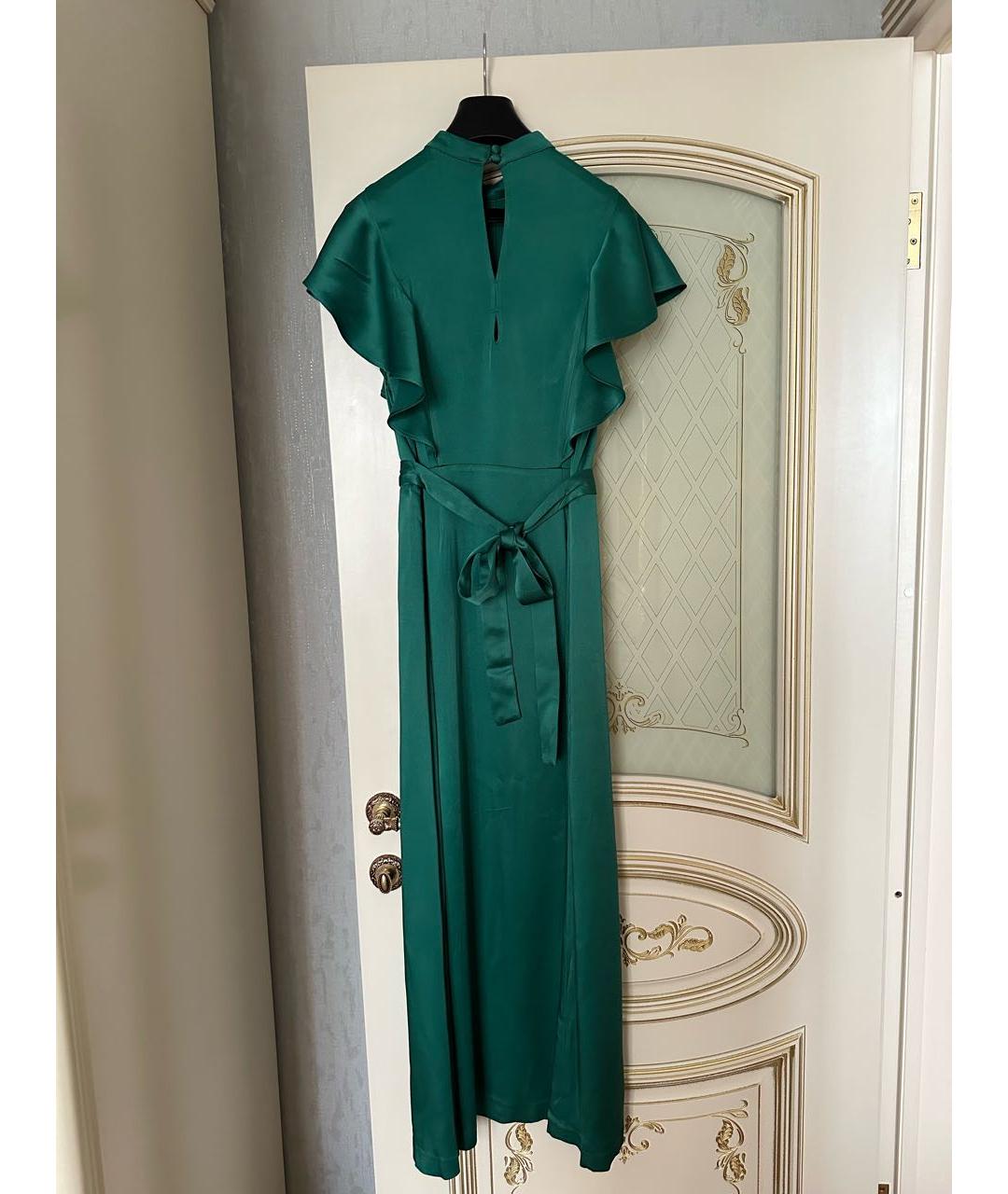 TWIN-SET Зеленые ацетатное вечернее платье, фото 2