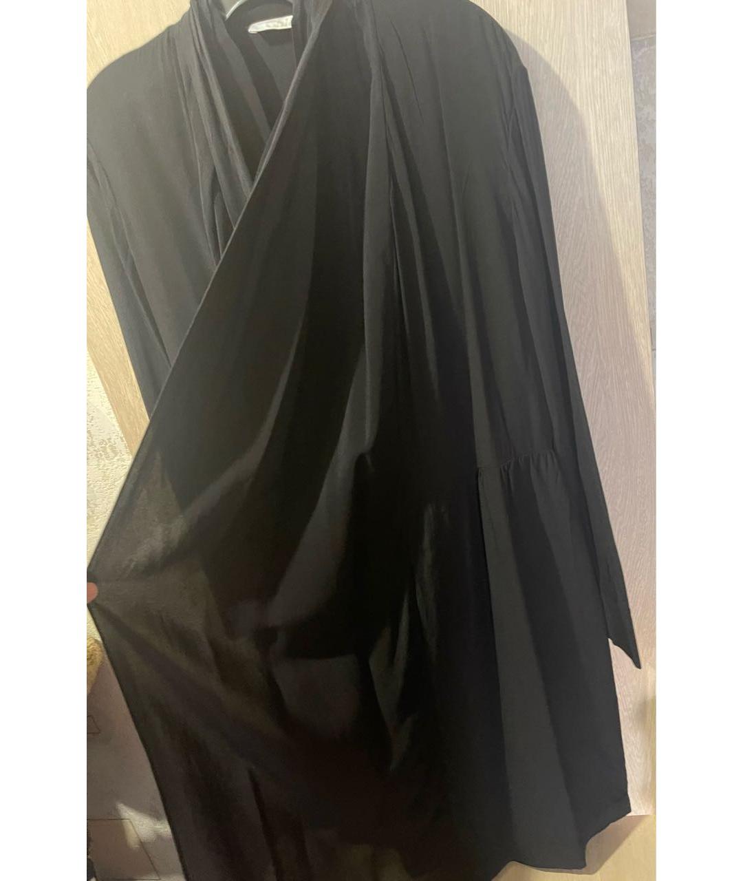 CHLOE Черное шифоновое коктейльное платье, фото 2