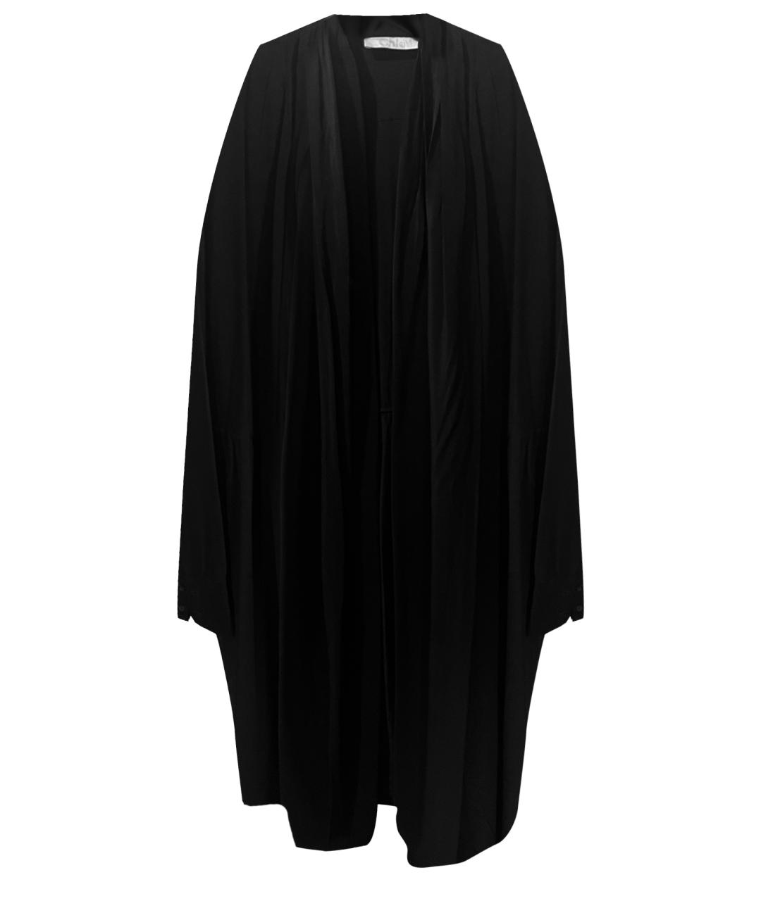 CHLOE Черное шифоновое коктейльное платье, фото 1