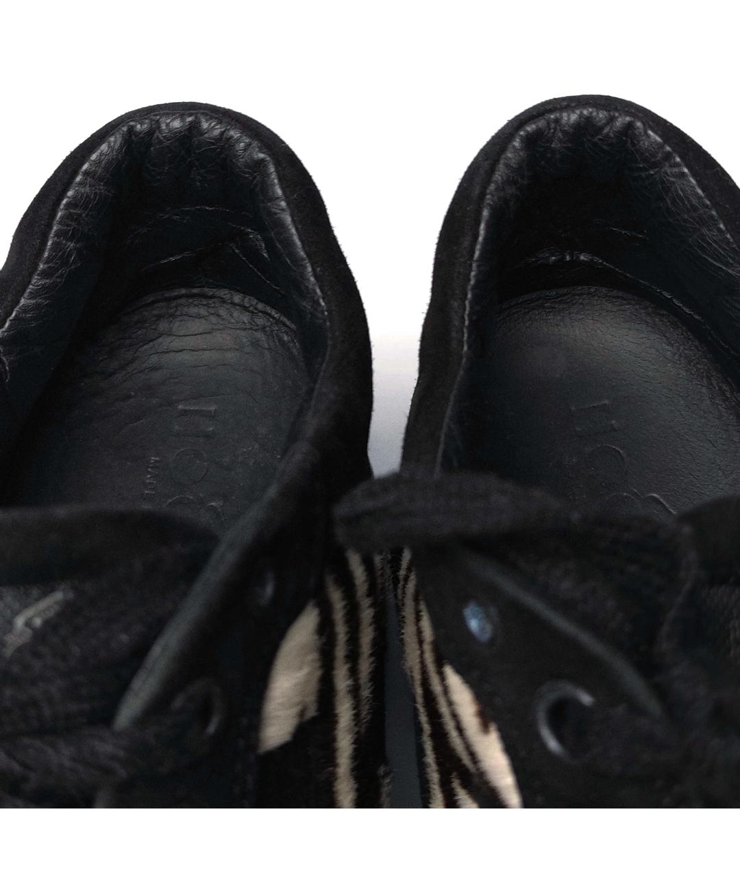 HOGAN Черные замшевые кроссовки, фото 3