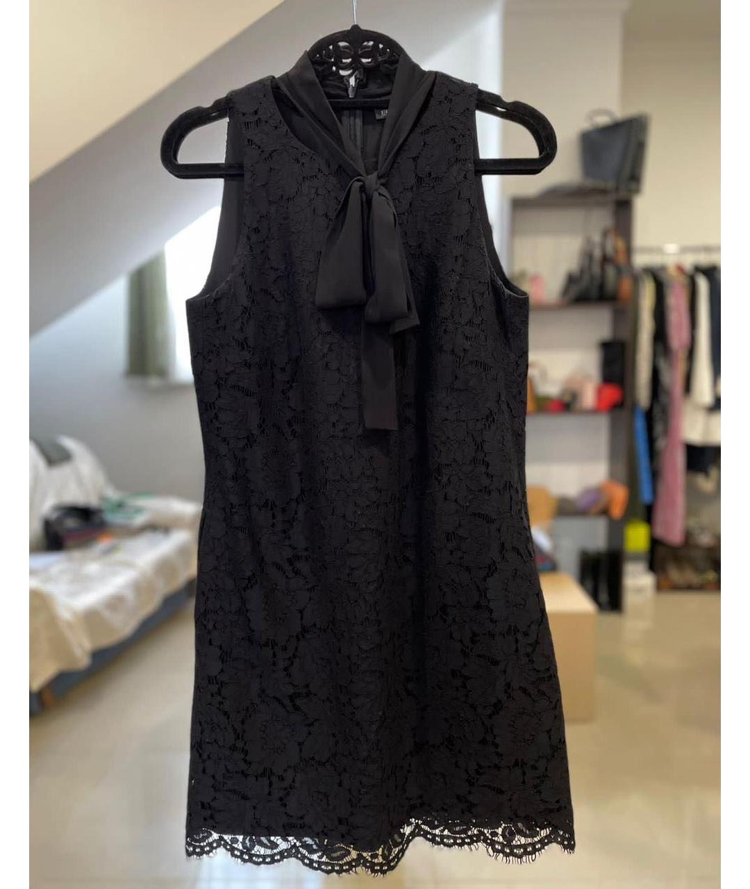 ERMANNO SCERVINO Черное кружевное коктейльное платье, фото 3
