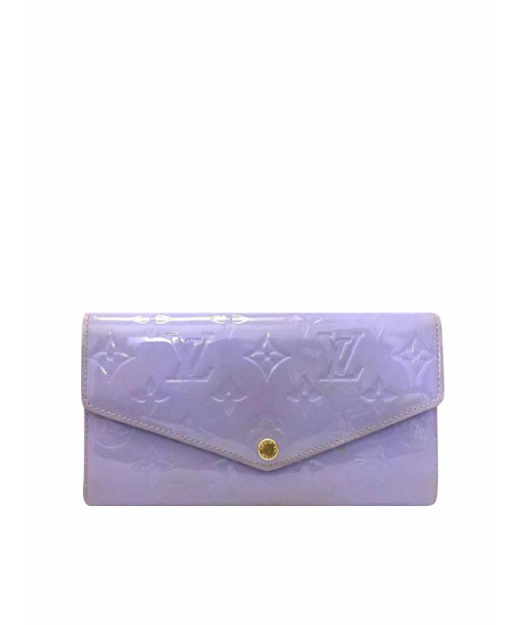 LOUIS VUITTON PRE-OWNED Фиолетовый кошелек из лакированной кожи, фото 1