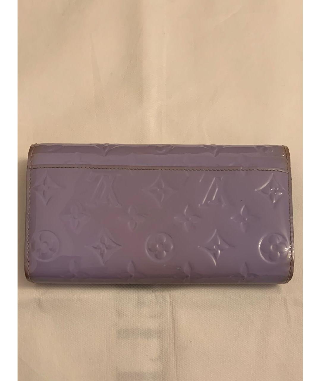 LOUIS VUITTON PRE-OWNED Фиолетовый кошелек из лакированной кожи, фото 3