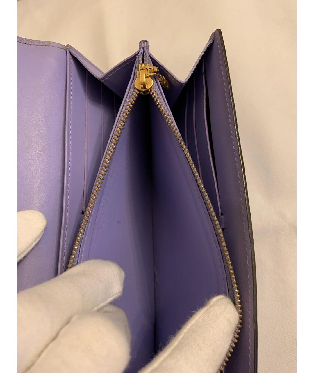 LOUIS VUITTON PRE-OWNED Фиолетовый кошелек из лакированной кожи, фото 8