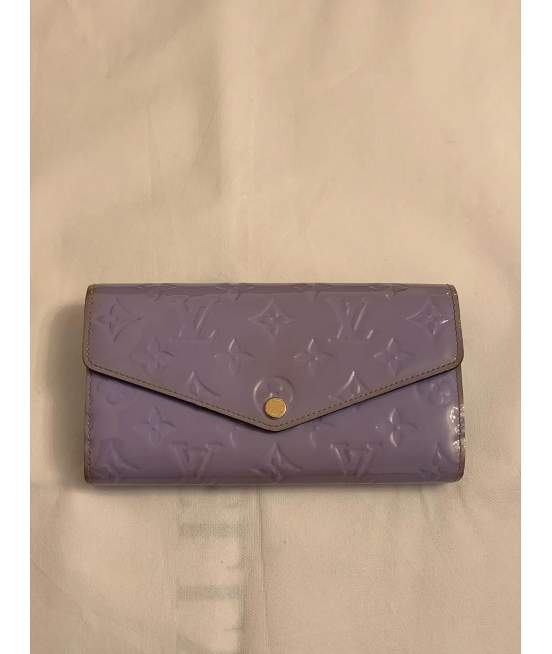 LOUIS VUITTON PRE-OWNED Фиолетовый кошелек из лакированной кожи, фото 2