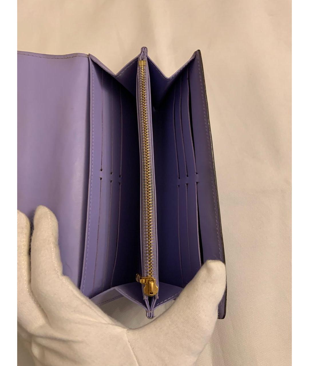 LOUIS VUITTON PRE-OWNED Фиолетовый кошелек из лакированной кожи, фото 7