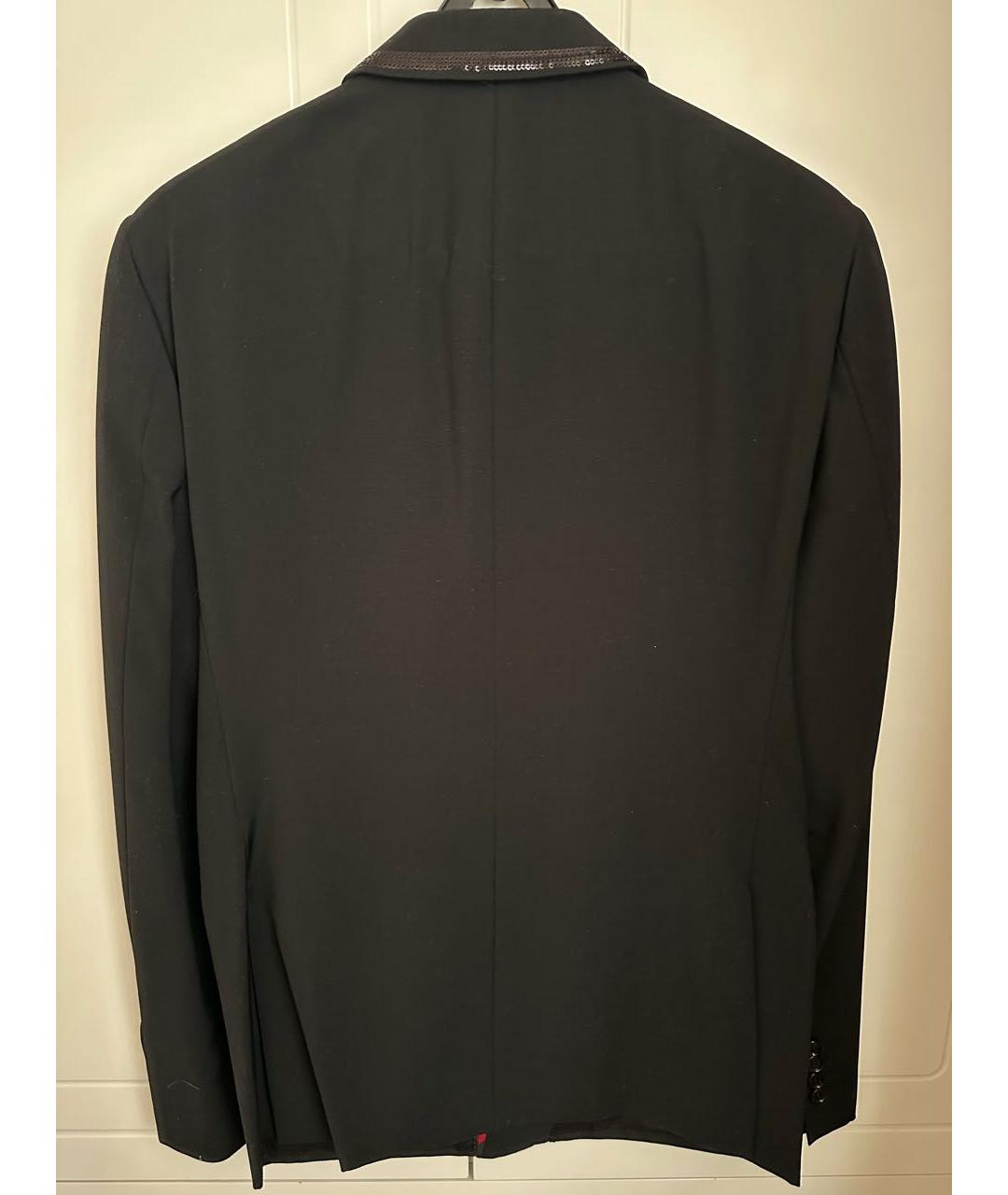 MOSCHINO Черный шерстяной пиджак, фото 2