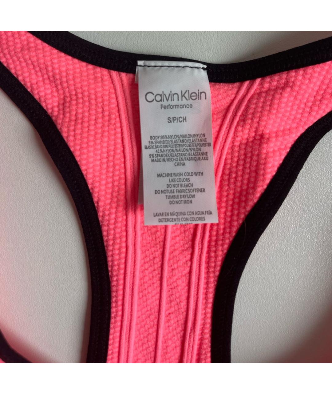 CALVIN KLEIN Розовая майка, фото 2