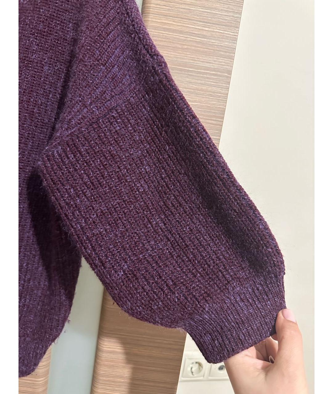 3.1 PHILLIP LIM Фиолетовый шерстяной джемпер / свитер, фото 5