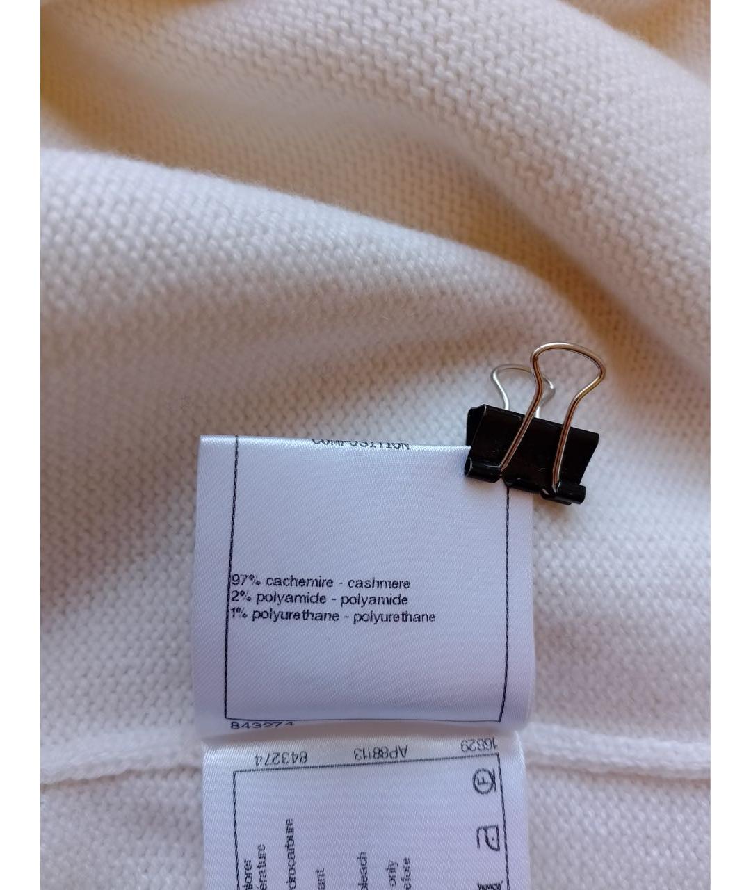 CHANEL PRE-OWNED Белый кашемировый джемпер / свитер, фото 8