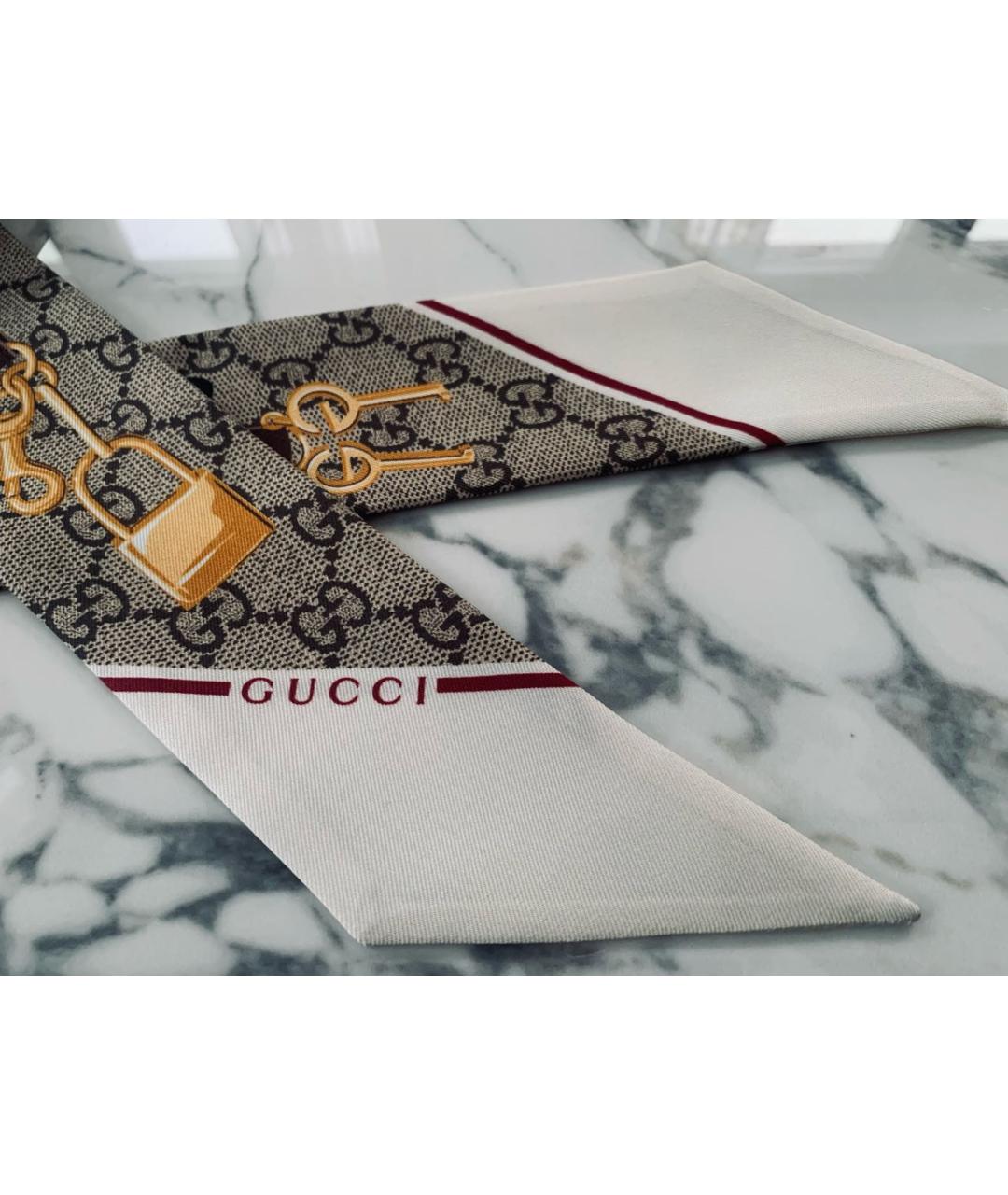 GUCCI Мульти шелковый платок, фото 2