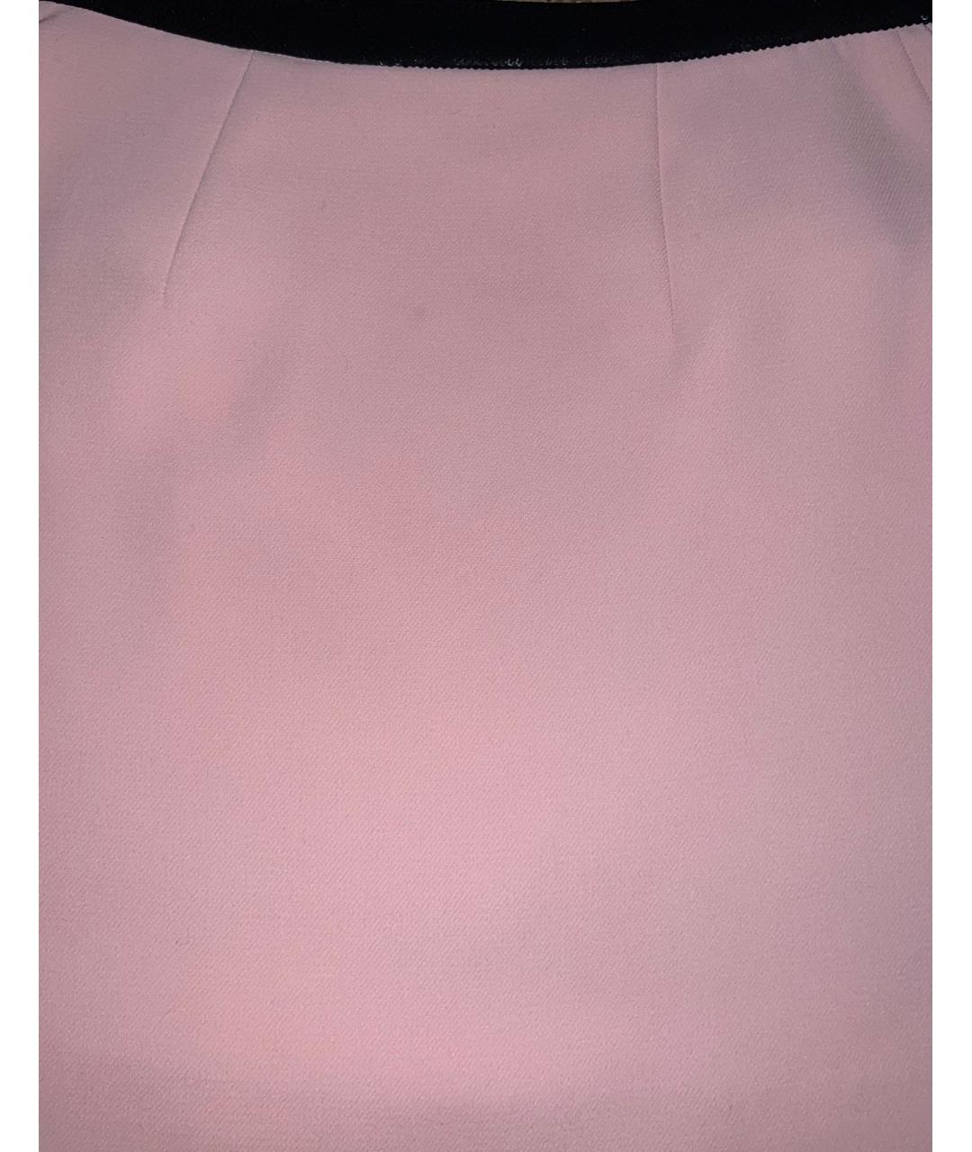 MIU MIU Розовая вискозная юбка мини, фото 6