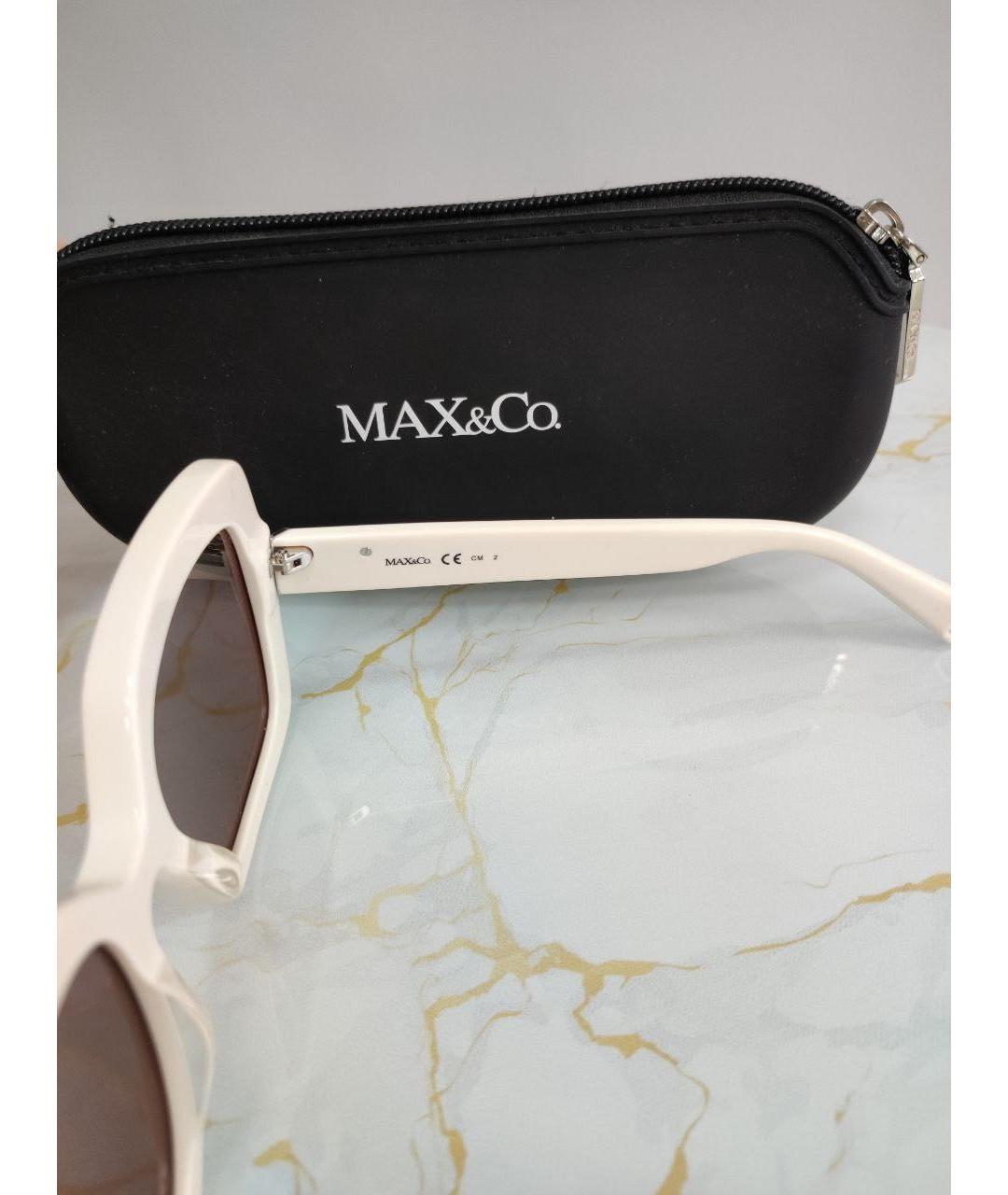 MAX&CO Белые пластиковые солнцезащитные очки, фото 3