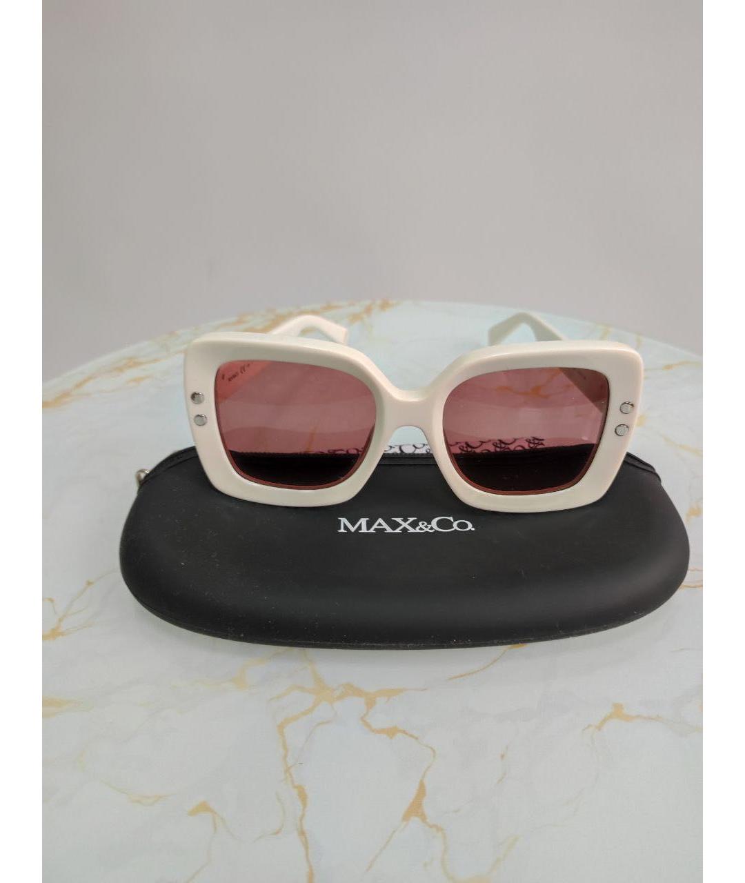 MAX&CO Белые пластиковые солнцезащитные очки, фото 5