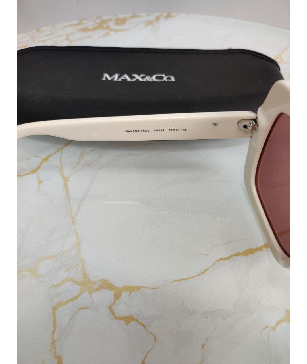 MAX&CO Белые пластиковые солнцезащитные очки, фото 6