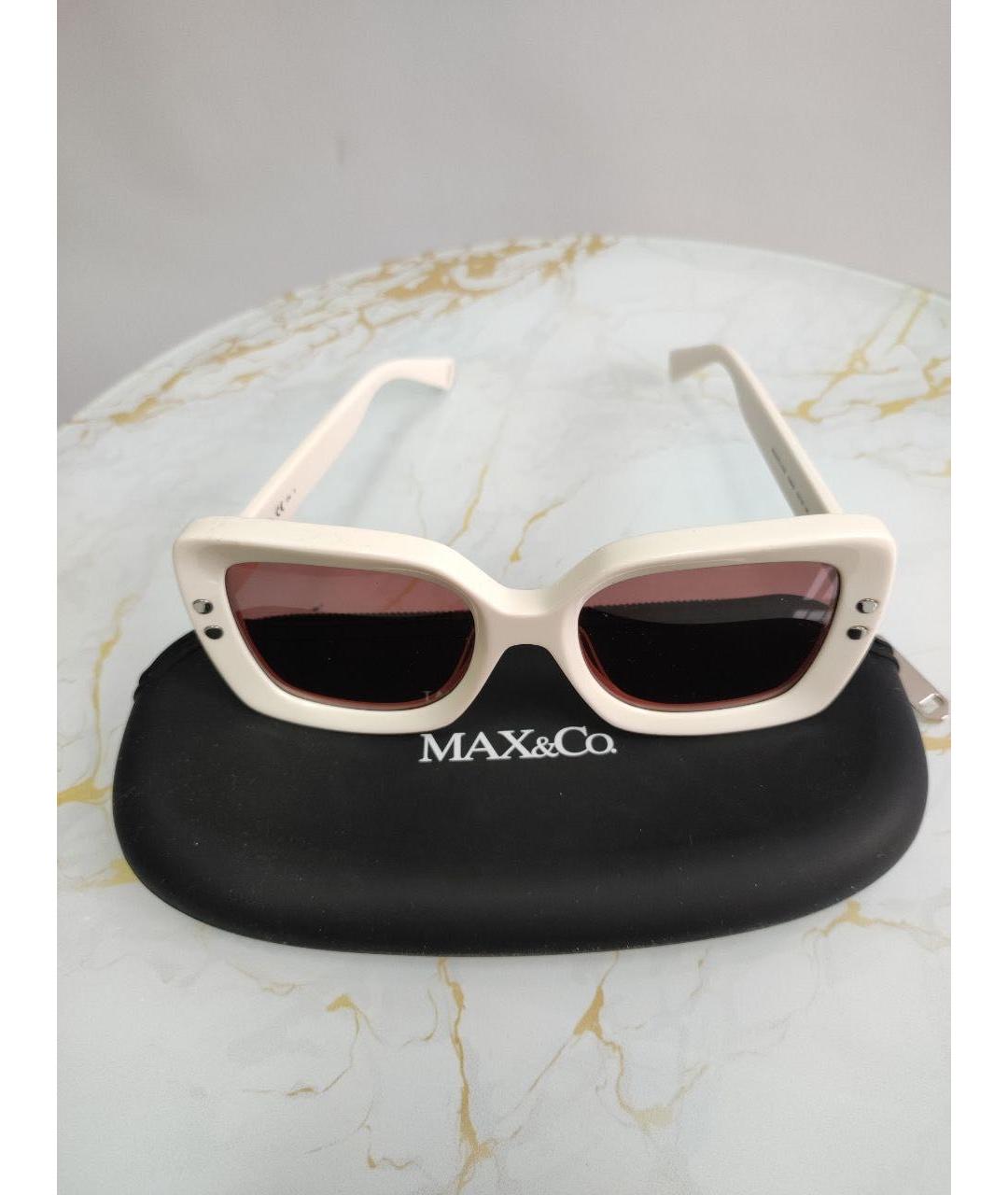 MAX&CO Белые пластиковые солнцезащитные очки, фото 4