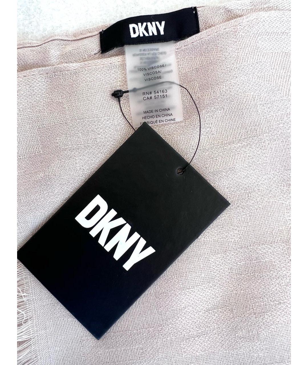 DKNY Бежевый шарф, фото 3