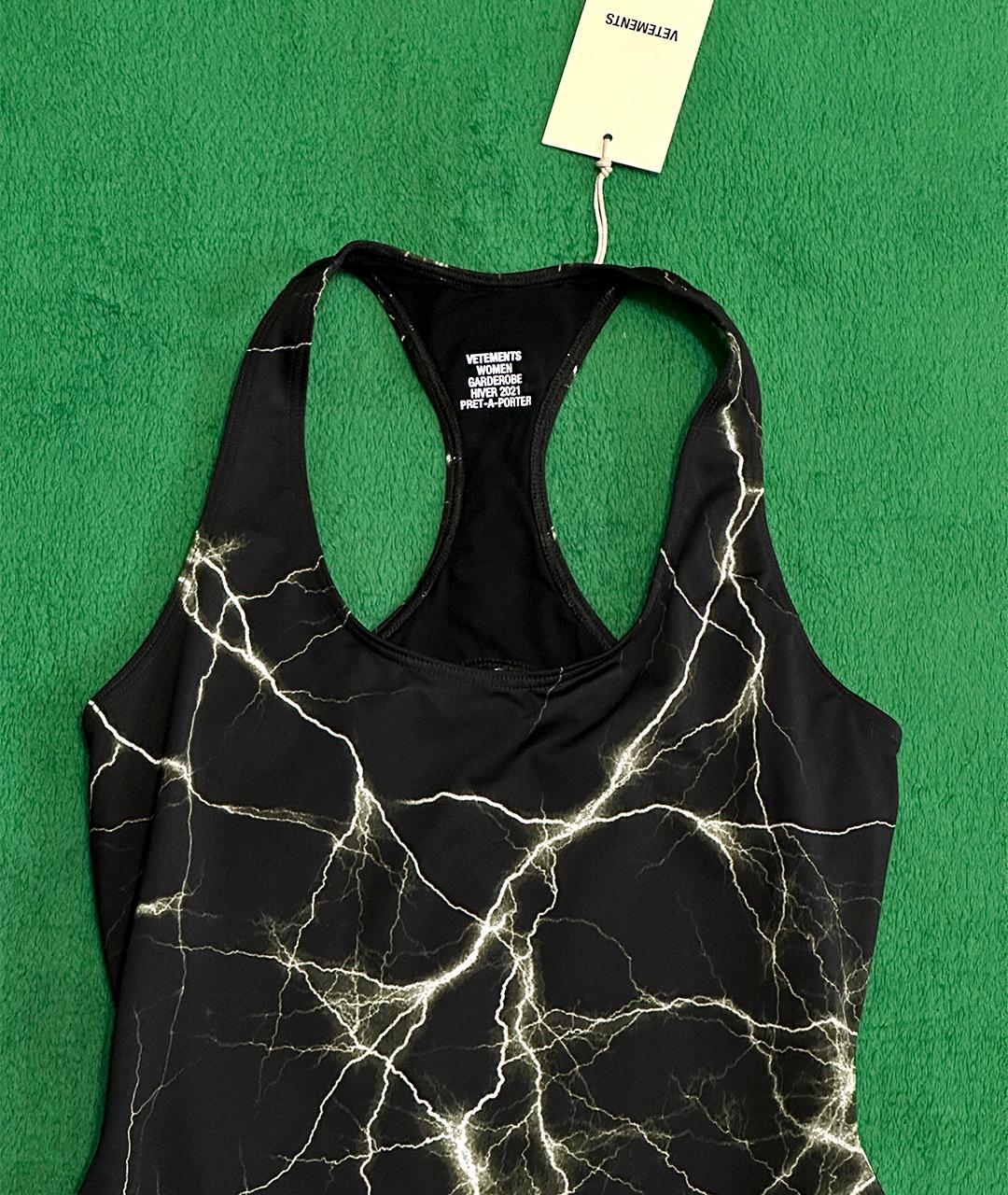 VETEMENTS Черное полиамидовое повседневное платье, фото 3