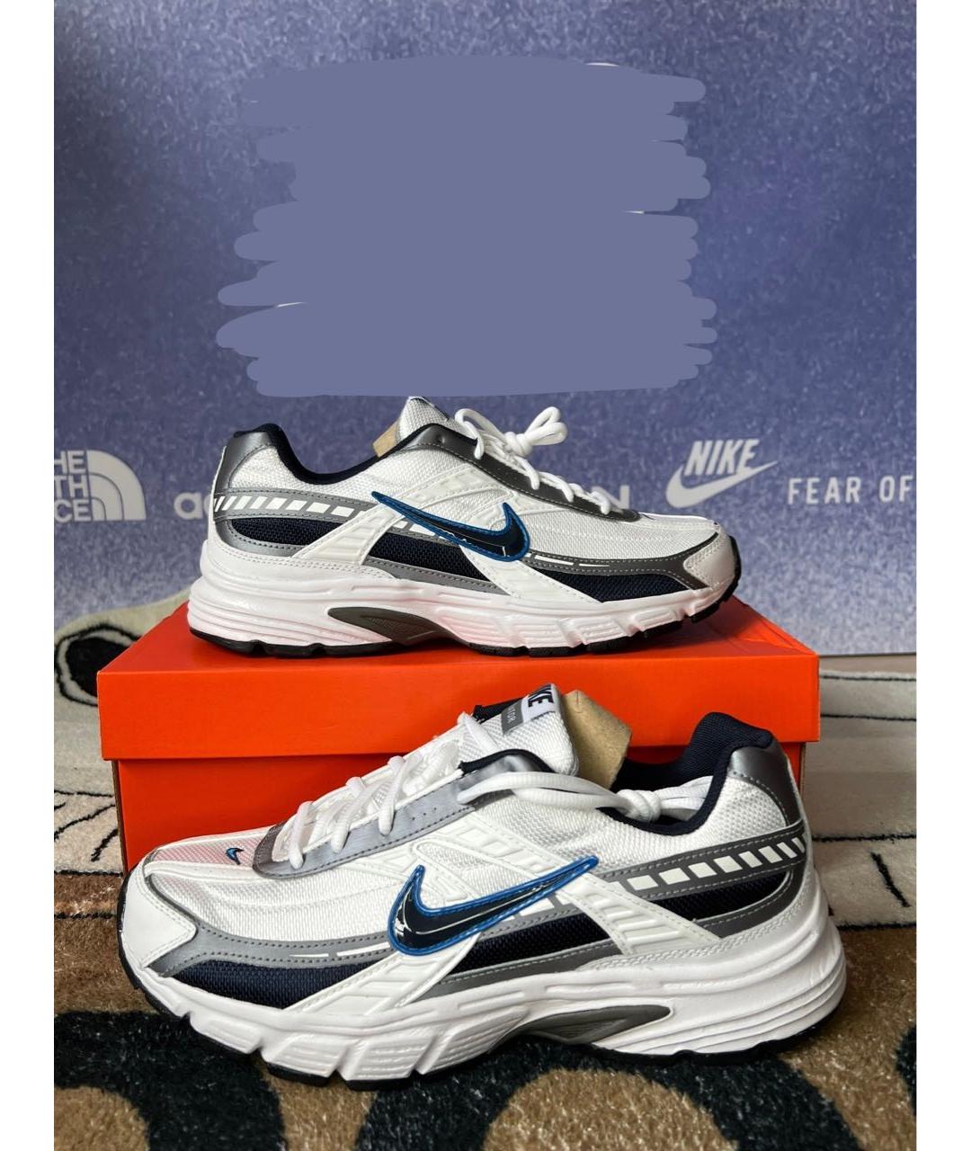 NIKE Белые низкие кроссовки / кеды из искусственной кожи, фото 3