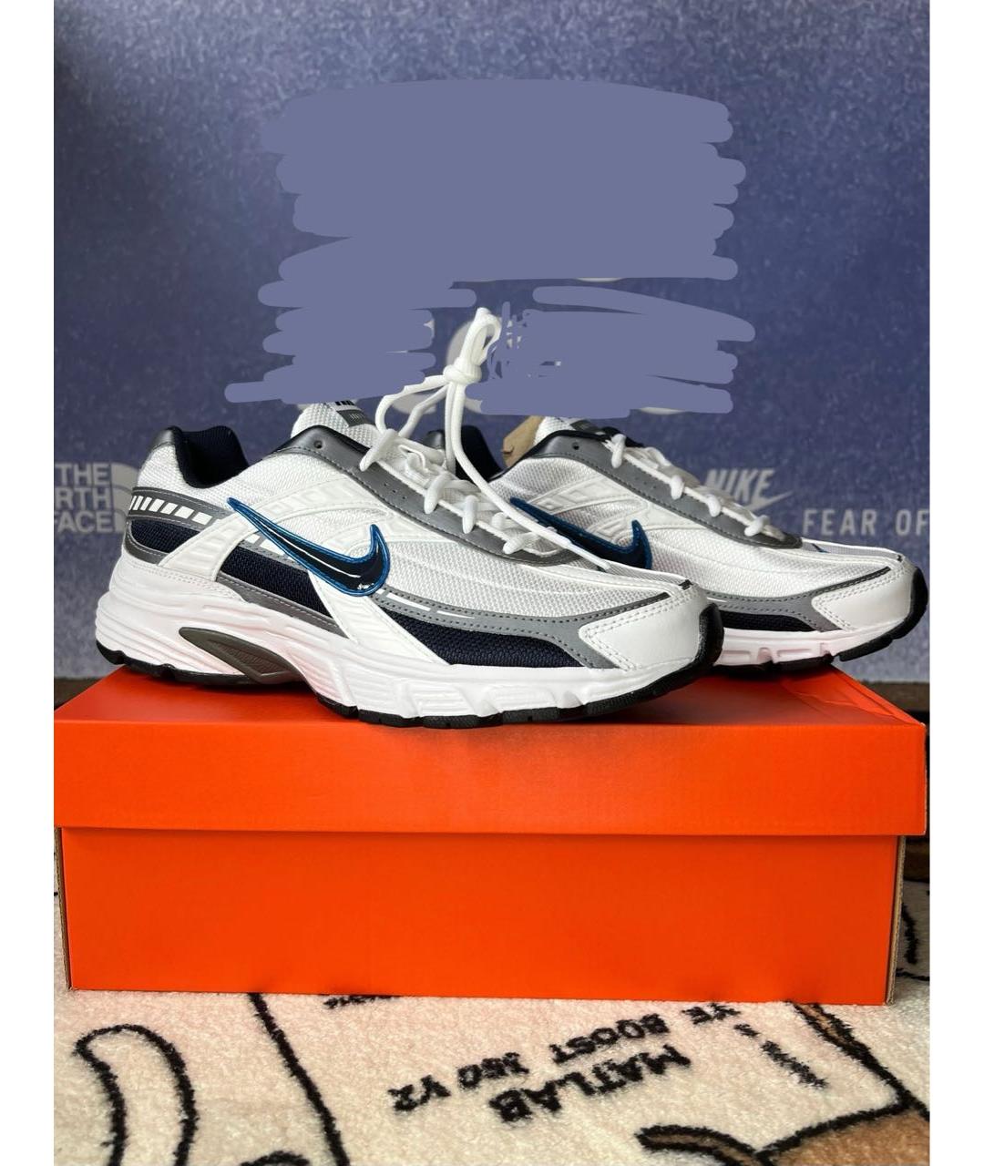 NIKE Белые низкие кроссовки / кеды из искусственной кожи, фото 2