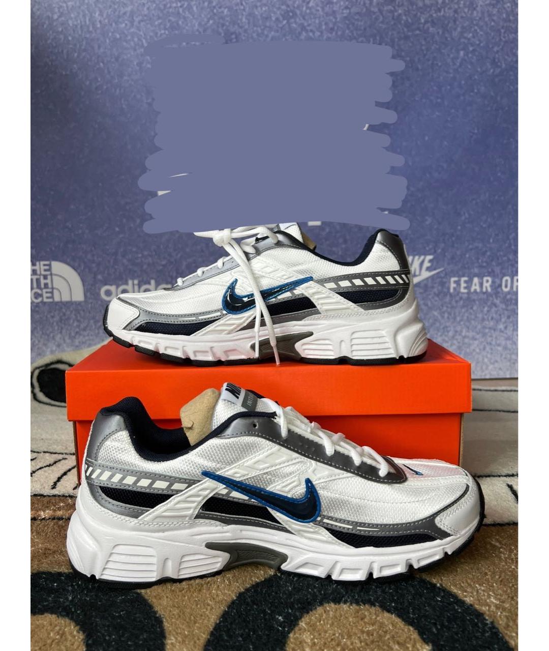 NIKE Белые низкие кроссовки / кеды из искусственной кожи, фото 5